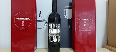 Vinho Tinto Argentino Siempre Tengo Un Plan B Black Malbec - Petit Verdot 750ml