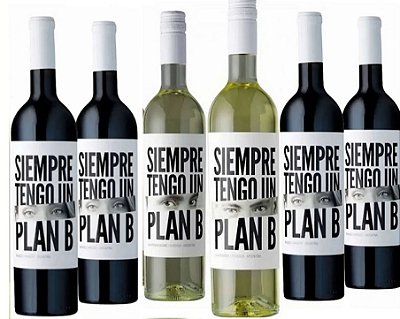 Kit com 20% de desconto! Combo Plan B, leve 6 com desconto! 2 Bonardas, 2 Red Blend e 2 White Blend