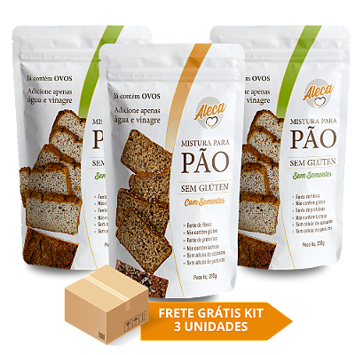 KIT DUAS MISTURAS SEM SEMENTES E UMA COM SEMENTES