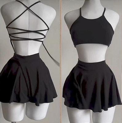 Conjunto Mariâ Inventmoda - cropped + shortsaia