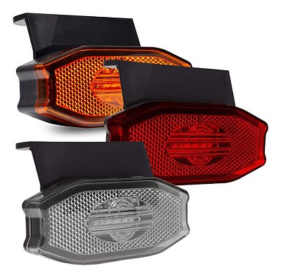 Lanterna Sinaleira Lateral de Led Para Caminhão Carreta Universal Bivolt 12v 24v