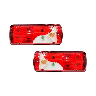Par Lanterna Traseira Compatível Scania 124 Série 4 e Série 5 Botinha