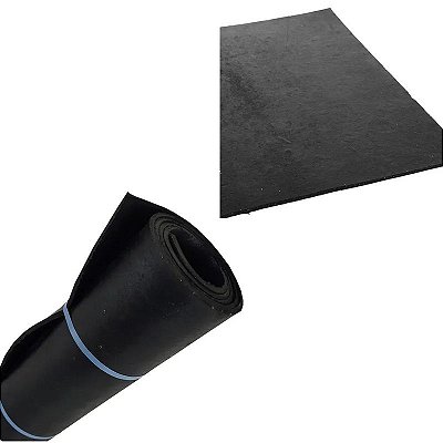 Apara Barro Saião de Borracha Preto Liso 2,60 x 90cm