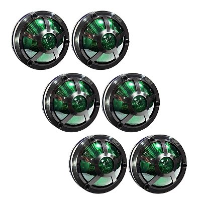 Kit 6 Lanterna Sinaleira Estribo Verde Compatível Mercedes Benz 1113