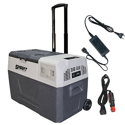 GELADEIRA PORTÁTIL 40 LITROS COM BATERIA INTERNA RODINHA