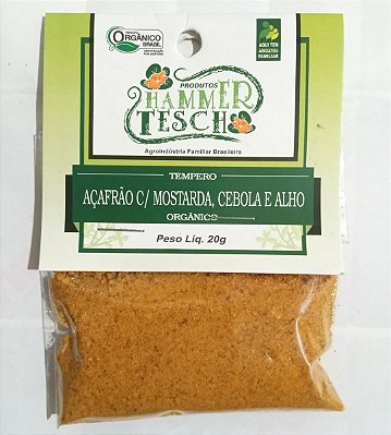 Açafrão com mostarda cebola e alho - 20g