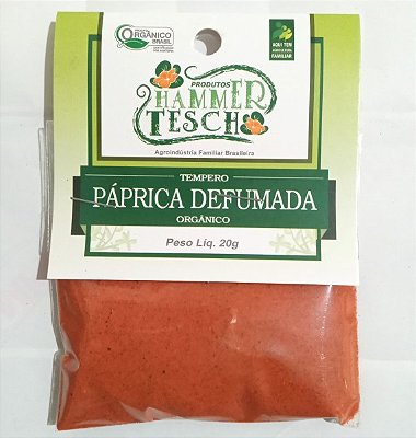 Páprica defumada orgânica - 20g