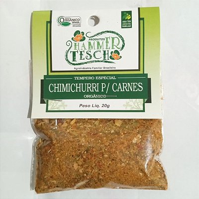 Chimichurri para carnes orgânico - 20g