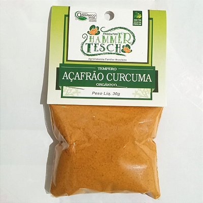 Açafrão cúrcuma orgânico - 20g