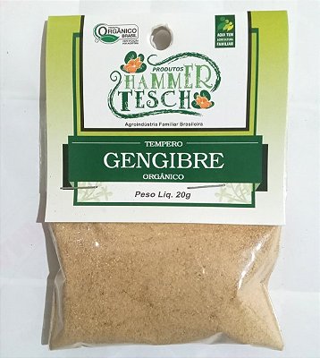 Gengibre moido orgânico - 20g