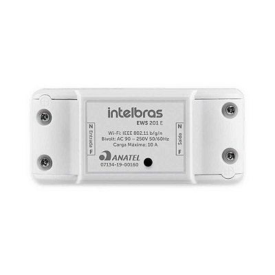 Interruptor Smart WiFi Intelbras EWS 201E, Branco - 4850001