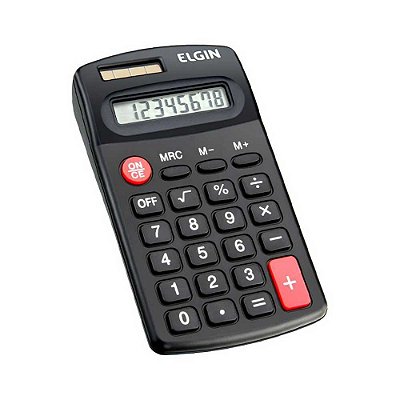 Calculadora de Bolso Elgin CB1485, 8 Digitos, Preta - 42CB14850000