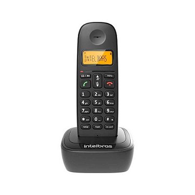 Telefone Sem Fio Intelbras TS 2510, com Agenda e Identificador de Chamadas, Preto - 4122510