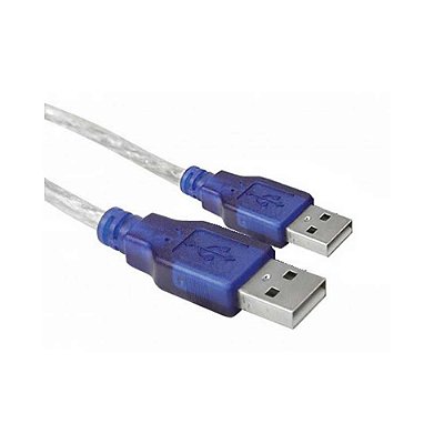 Cabo USB para USB Macho ChipSCE, 2.0, 1,8 metros, Cristal - 018-0069