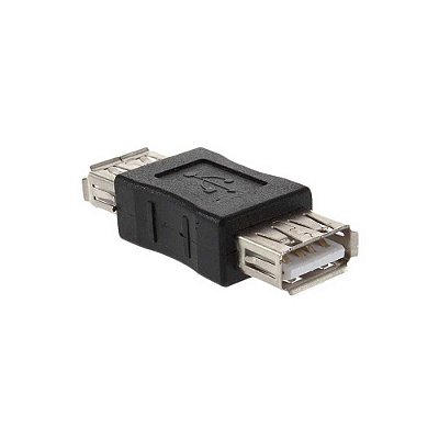 Adaptador USB Fêmea para Fêmea, Preto - 237456