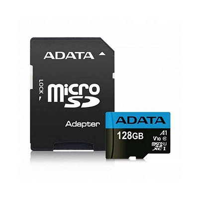 Cartão de Memória Adata 128GB, Classe 10, com Leitor de Cartão USB - AUSDX128GUICL10A1-RA1