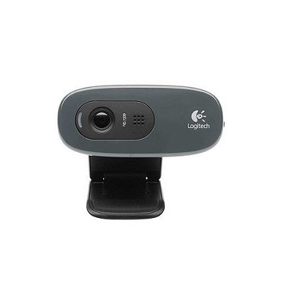 Webcam Logitech C270, HD 720p, 30 FPS, com Microfone, Preta - 960-000694
