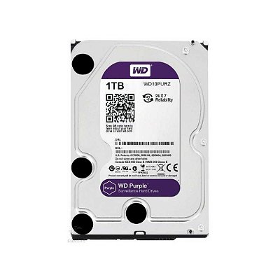 HD Western Digital Purple, 1TB, Sata III - WD10PURZ