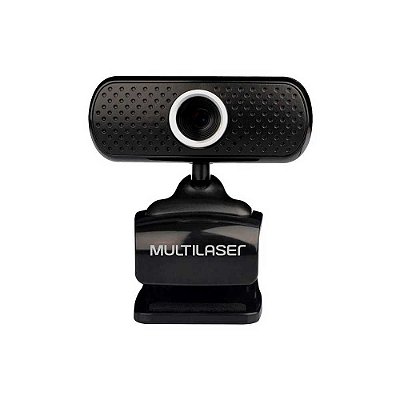 Webcam Multilaser Standard, 480p, Sensor Cmos, com Microfone, Preta - WC051