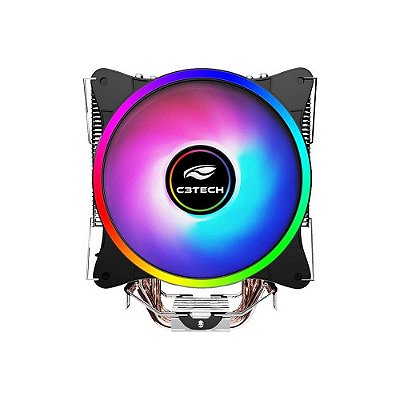 Cooler para Processadores Intel e AMD C3Tech FC-L100M, Led Multicor - 408010100100