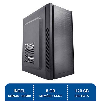 Computador Intel Celeron G5900, 8GB DDR4, SSD 120GB, 230W