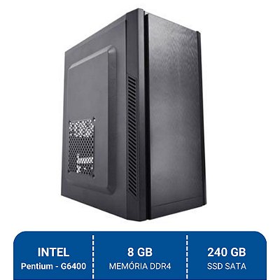 Computador Intel Pentium G6400, 8GB DDR4, SSD 240GB, 230W