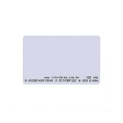 Cartão de Aproximação RFID Intelbras TH 2000, 125KHz, Branco - 4684001