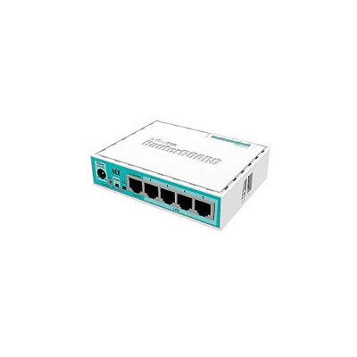 Roteador Mikrotik hEX RouterBoard, Gigabit, 5 Portas, Branco - RB750GR3
