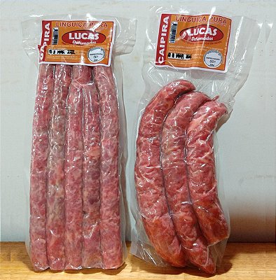 Linguiça Defumada Artesanal FINA - Lucas - 500g