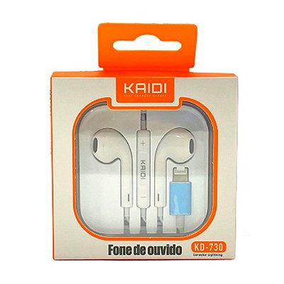 Fone de Ouvido Kaid - IOS/Lightning - KD730