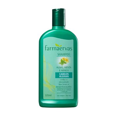 Shampoo Antioleosidade Farmaervas Algas Menta Arnica 320ml