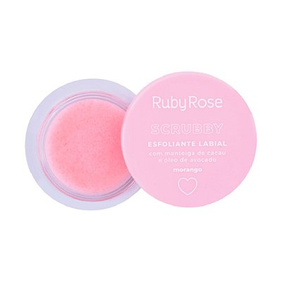Esfoliante Labial Ruby Rose Morango Hidratação Scrubby 5,5g