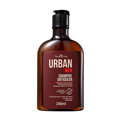 Shampoo Urban Men Antiqueda Fortalecimento 240ml Uso Diário