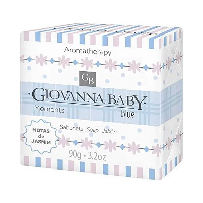 Sabonete em barra 90g Giovanna Baby Moments Blue Hidratante