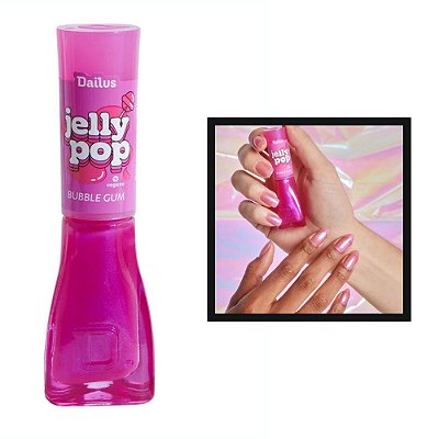 Esmalte Dailus Jelly Pop Bubble Gum Translucido Colorido
