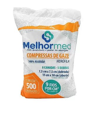 Compressa de Gaze com 500 Unidades  | MelhorMed