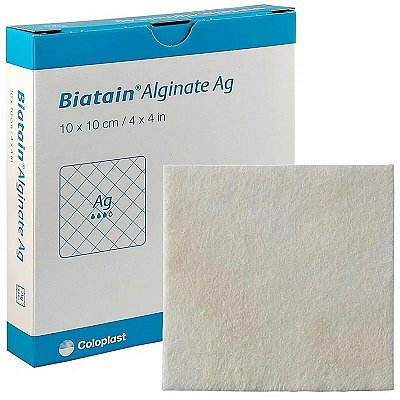Biatain Alginato AG 10x10 - (Unidade) | Coloplast