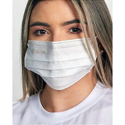 Máscara Tripla com Proteção Bacteriana | Azulmed