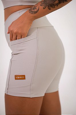 Short Pocket Clound Gray - Short Fitness com Bolso