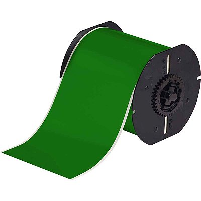 ETIQUETA ADES VINIL VERDE BBP31/33/35/37 4" X 100' (101,6MMX30,48M) R.B30C-4000-595-GN - BRADY