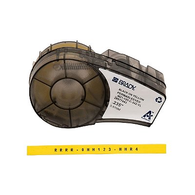 ETIQUETA BMP21PLUS/LAB - B342 PERMASLEEVE -0.125' X7'(3,17MM X 2,13M) - PR/ AM R.M21-125-C-342-YL BR