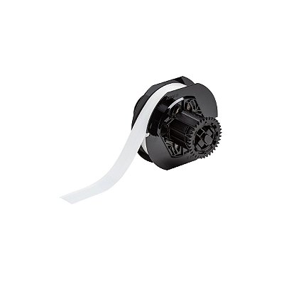 ETIQUETA POLIESTER BRADYGRIP P/ VELCRO 13MM X 15.24M BRANCA