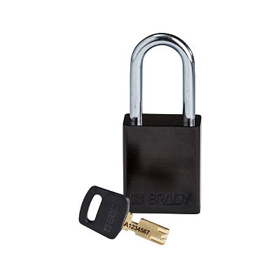 CADEADO DE ALUMINIO SEGREDO DIFERENTE - 1.5' PRETO PERSONALI