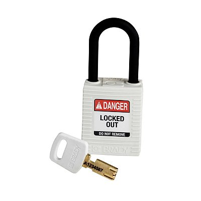 CADEADO DE PLASTICO DE SEGURANCA C/ HASTE ACO SEGREDOS DIFER