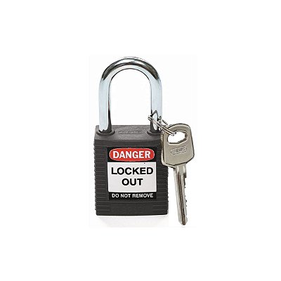 CADEADO DE PLÁSTICO DE SEGURANÇA SEGREDOS IGUAIS COM CHAVE M