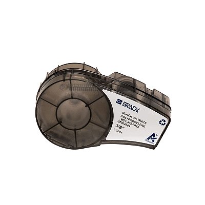ETIQUETA ADESIVA BMP21 PRETO/BRANCO 21' X 0.375" (6.400MM X