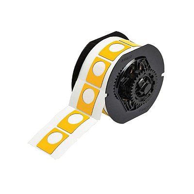 ETIQUETA B593 AMARELO PUSH BUTTON - 1.5"X1.2" B30EP-167U-593