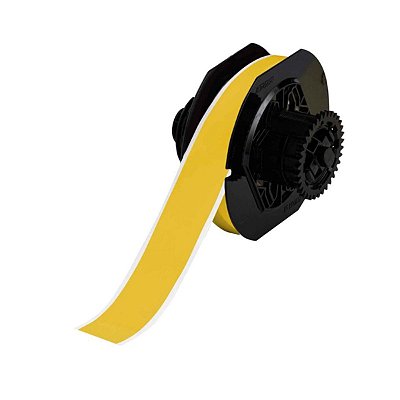 ETIQUETA DE VINIL B595 DE 1.125"X100' AMARELO(28,57MMX30,48M