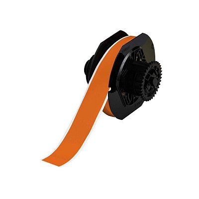 ETIQUETA DE VINIL B595 DE 1.125"X100' LARANJA (28,57MMX30,48