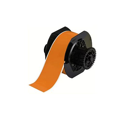 ETIQUETA DE VINIL B595 DE 2.250"X100' LARANJA (57,15MMX30,48